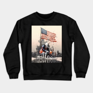 Memorial Day: We Don't Deserve Nice Things on a Dark Background Crewneck Sweatshirt